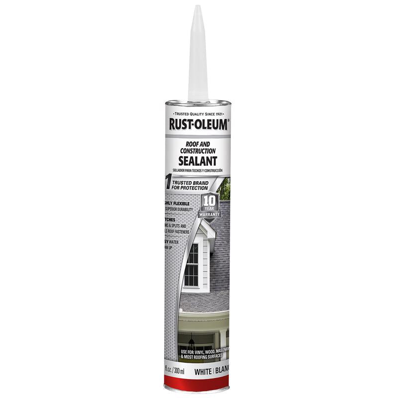 RUST-OLEUM - Rust-Oleum White Elastomeric Acrylic Roof Sealant 10.1 oz - Case of 12