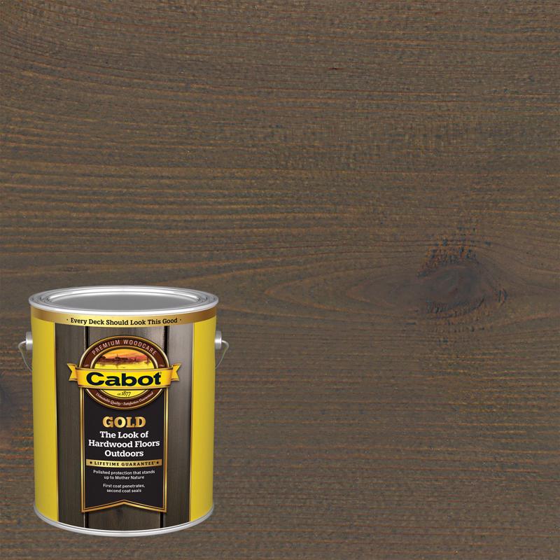 CABOT - Cabot Gold Satin Starlit Gray Deck Varnish 1 gal - Case of 4