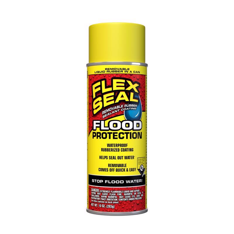 FLEX SEAL FAMILY OF PRODUCTS - Flex Seal Family of Products Flood Protection Yellow Rubber Spray Sealant 10 oz - Case of 6