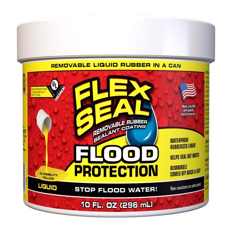 FLEX SEAL FAMILY OF PRODUCTS - Flex Seal Family of Products Flood Protection Yellow Liquid Rubber Sealant Coating 10 oz - Case of 4