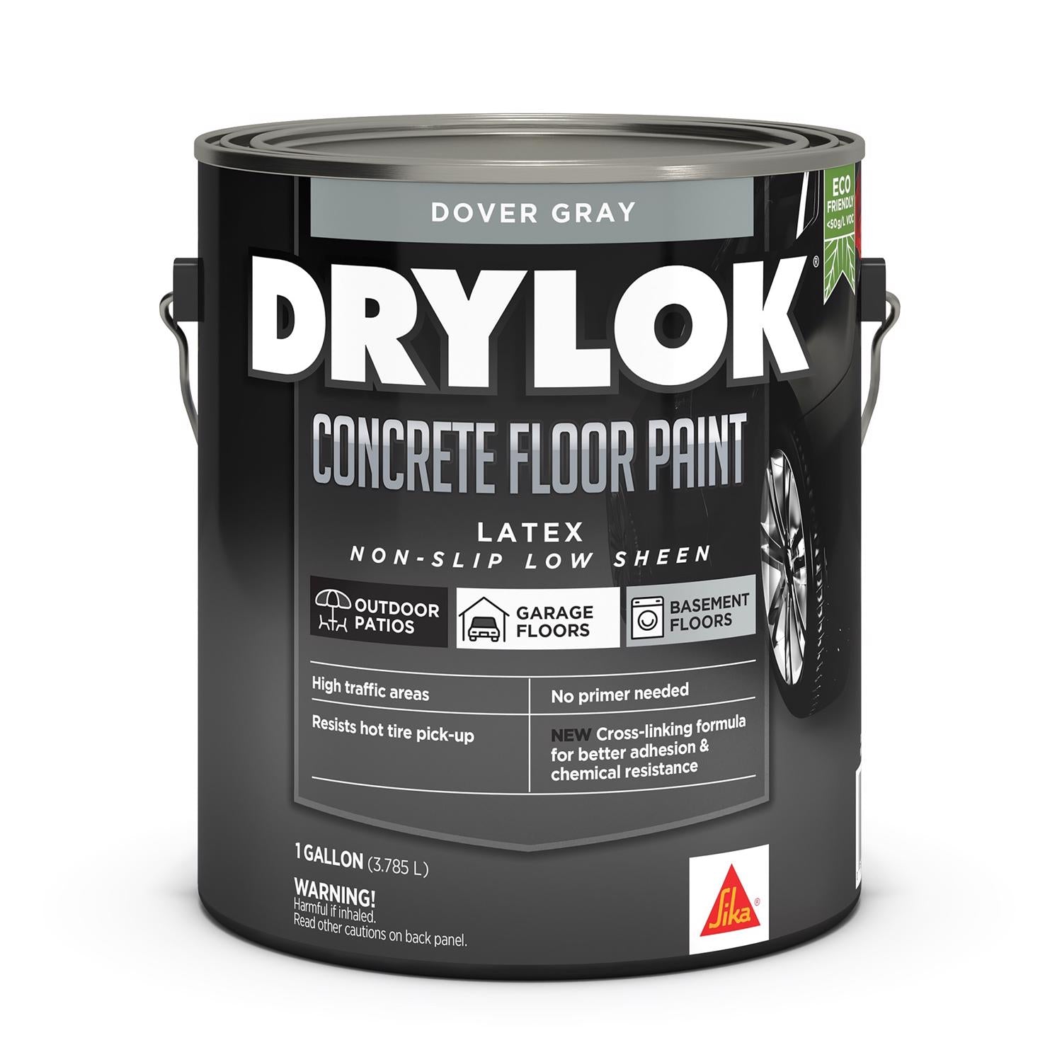 Drylok UGL Flat Dover Gray Latex-Based Latex Concrete Floor Paint 1 gal - Case of 2