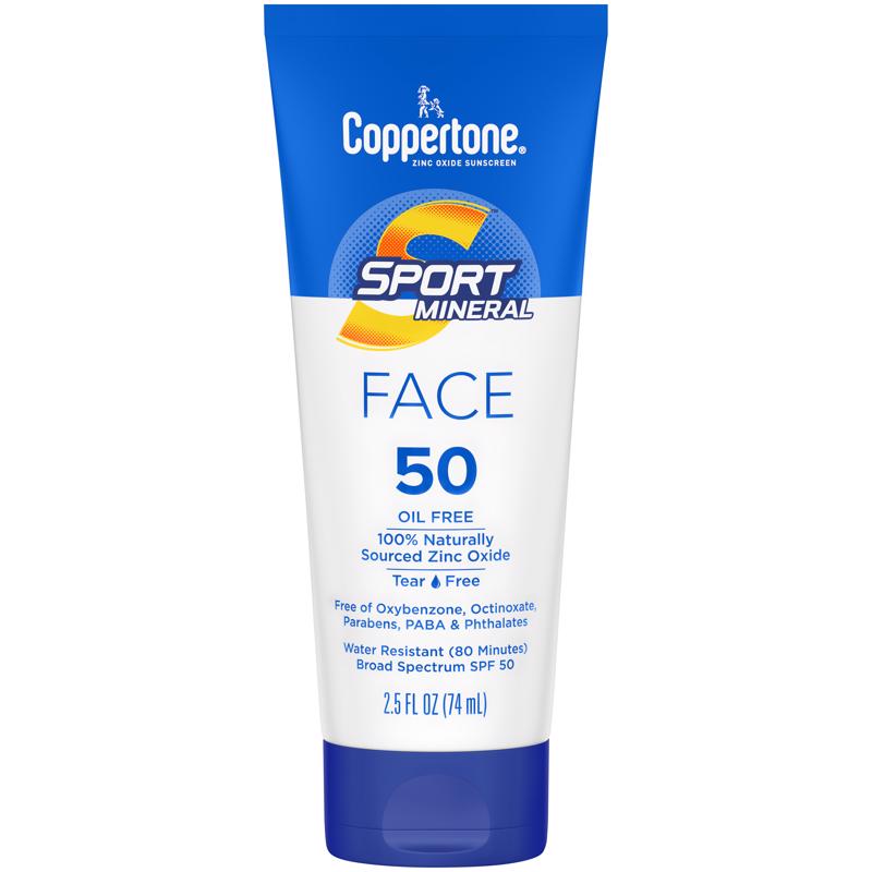 COPPERTONE - Coppertone Sport Mineral Face Sunscreen Lotion 2.5 oz 1 pk