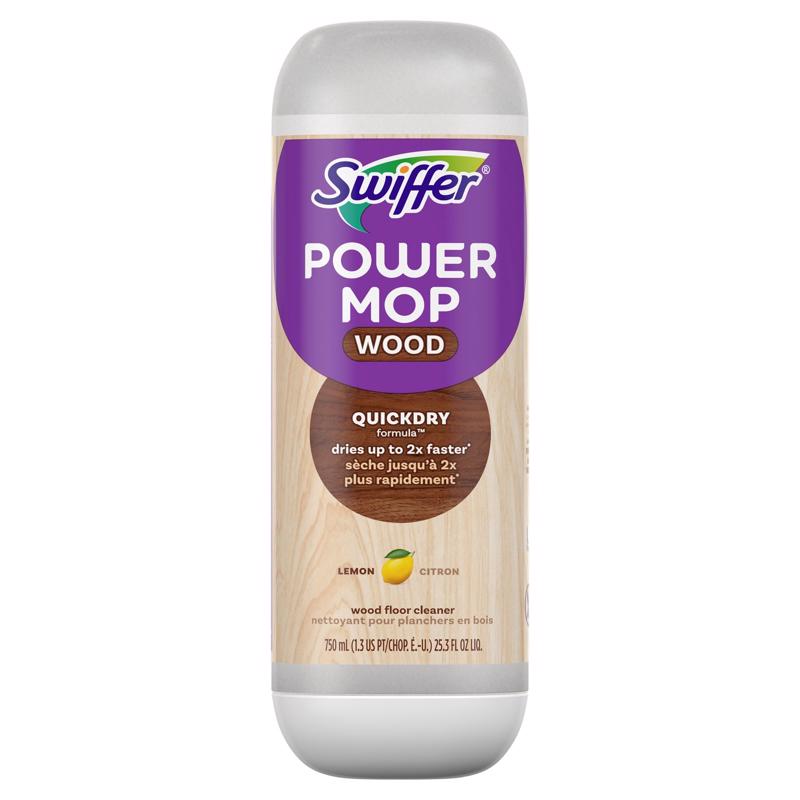 SWIFFER - Swiffer Power Mop Lemon Scent Wood Cleaner Liquid 25.3 oz - Case of 6