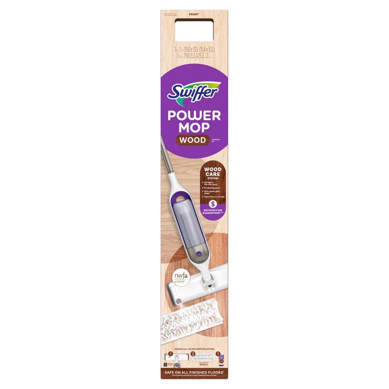 SWIFFER - Swiffer Power Mop 14.5 in. W Dry/Wet Spray Mop Kit - Case of 2 [80715013]