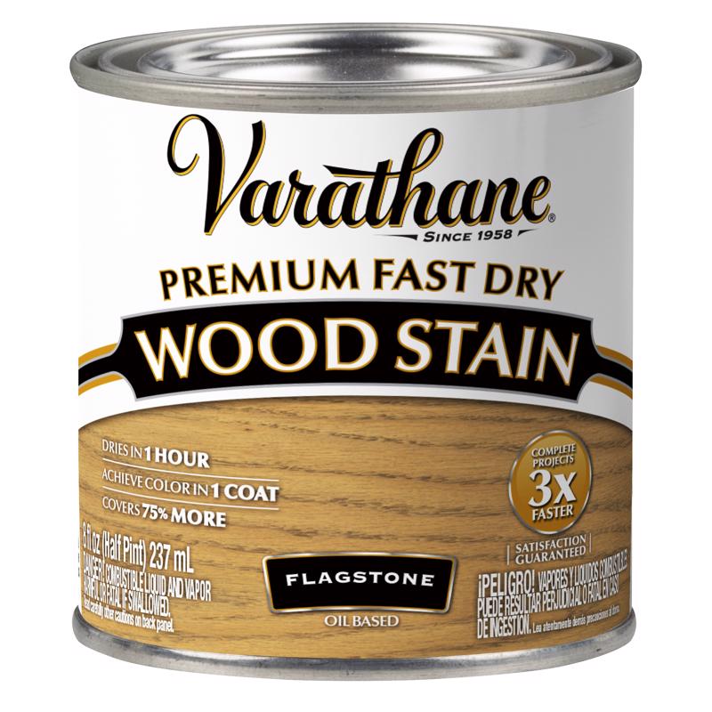 VARATHANE - Varathane Flagstone Oil-Based Urethane Modified Alkyd Fast Dry Wood Stain 0.5 pt - Case of 4