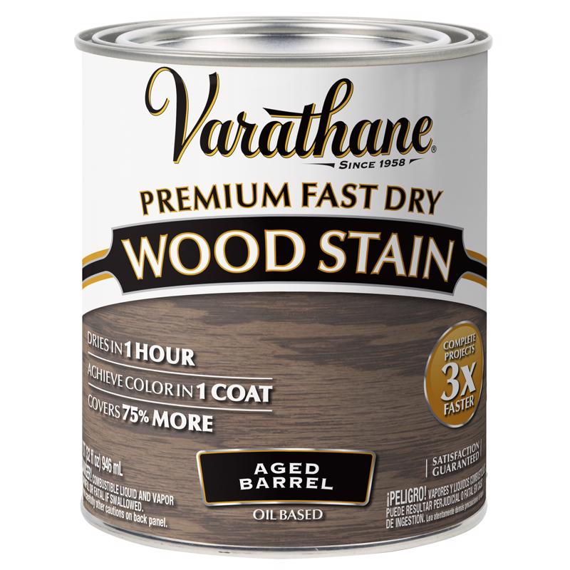 VARATHANE - Varathane Aged Barrel Oil-Based Urethane Modified Alkyd Fast Dry Wood Stain 1 qt - Case of 2