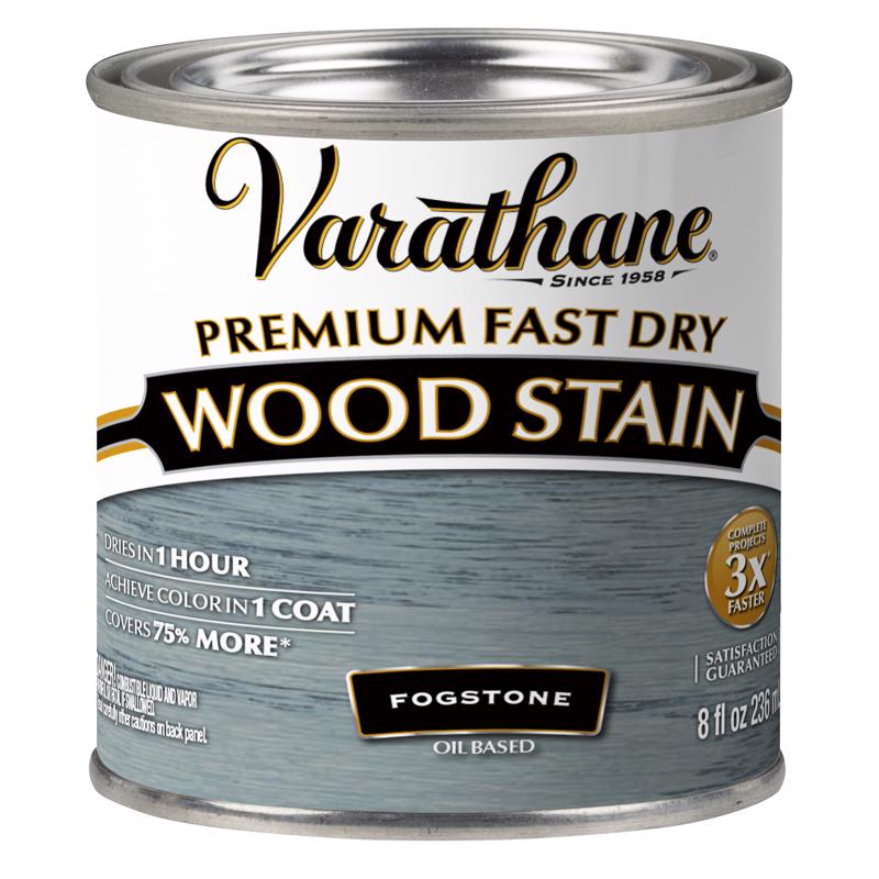 VARATHANE - Varathane Fogstone Oil-Based Urethane Modified Alkyd Fast Dry Wood Stain 0.5 pt - Case of 4