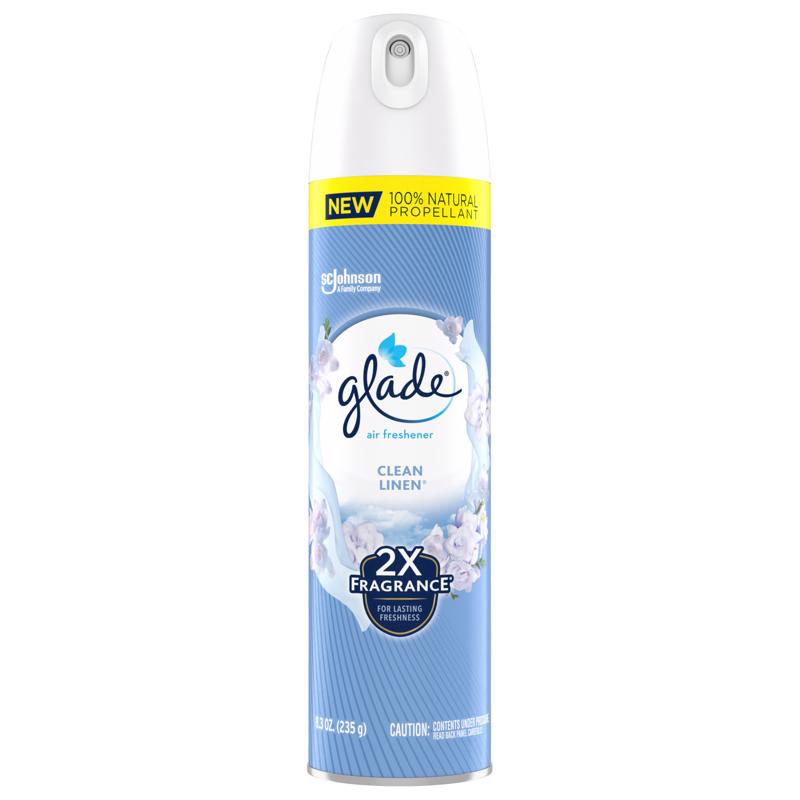 GLADE - Glade Clean Linen Scent Air Freshener 8.3 oz Aerosol 1 pk - Case of 6