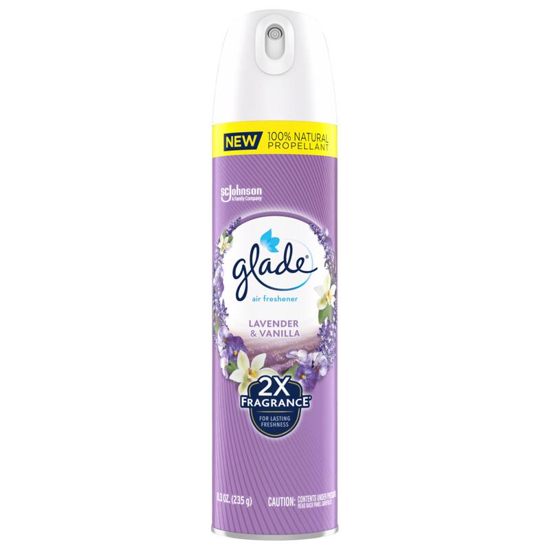 GLADE - Glade Lavender & Vanilla Scent Air Freshener 8.3 oz Aerosol 1 pk - Case of 6