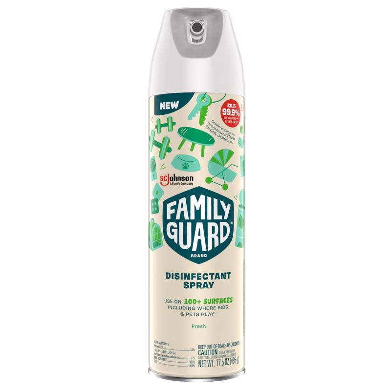 FAMILY GUARD - Family Guard Fresh Scent Disinfectant Spray 17.5 oz 1 pk - Case of 8