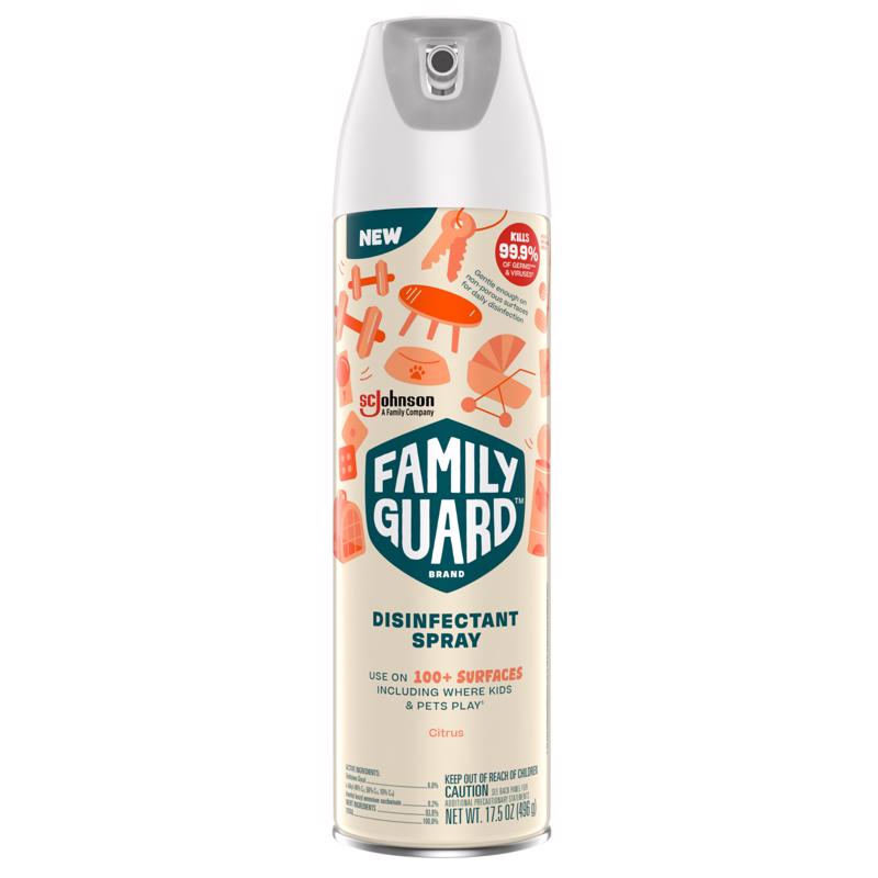 FAMILY GUARD - Family Guard Citrus Scent Disinfectant Spray 17.5 oz 1 pk - Case of 8