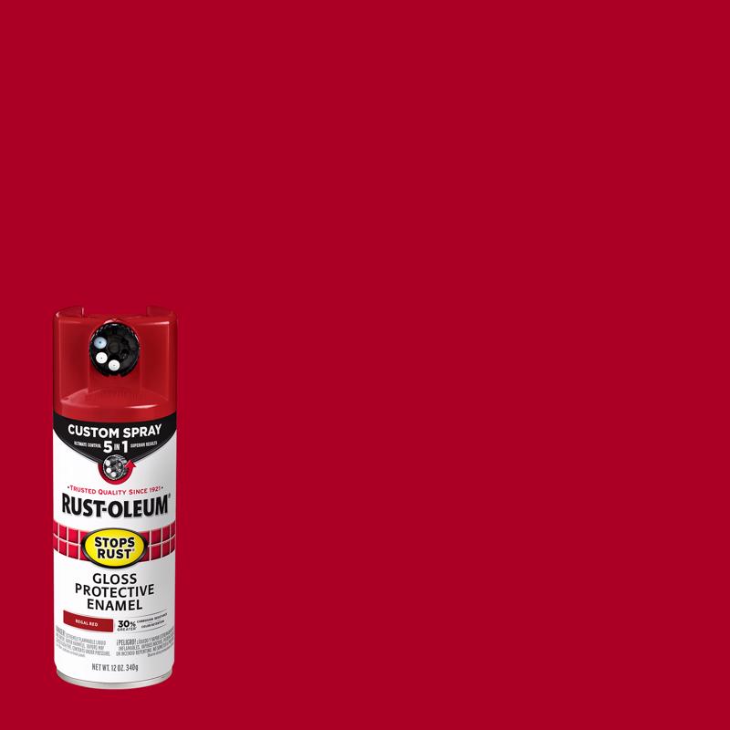 RUST-OLEUM - Rust-Oleum Stops Rust Custom Spray 5-in-1 Gloss Regal Red Spray Paint 12 oz - Case of 6