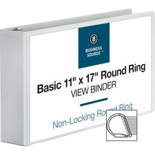 Business Source Tabloid-size Round Ring Reference Binder [BINDER;VIEW;11X17;RND;3";WE-EA]