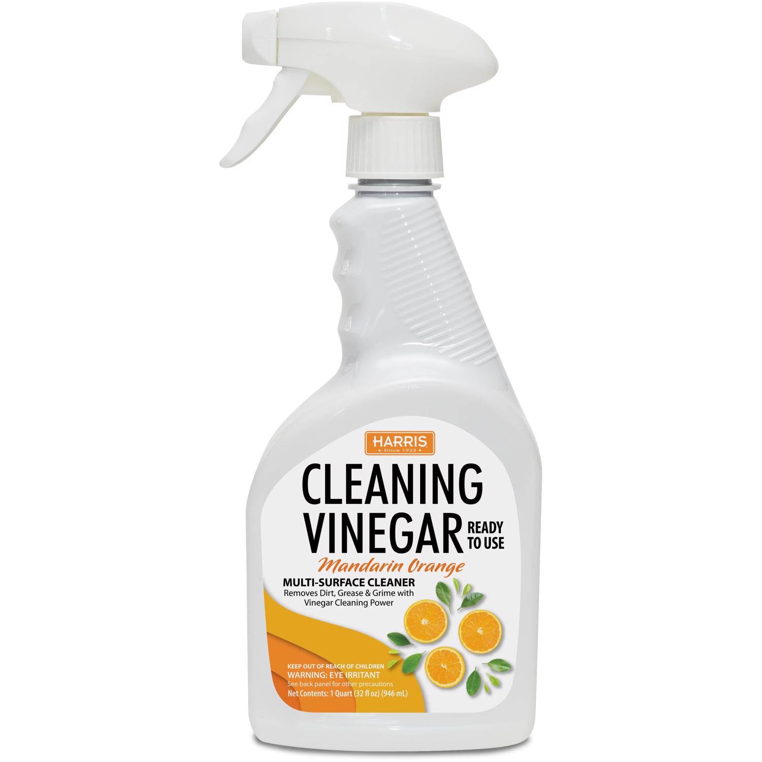Harris Mandarin Orange Scent Concentrated All Purpose Cleaning Vinegar Liquid 32 oz - Case of 12
