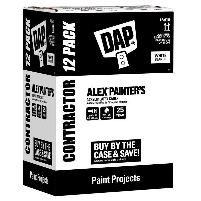 DAP - DAP Alex White Acrylic Latex Painter's Caulk 10.1 oz [7079818618]