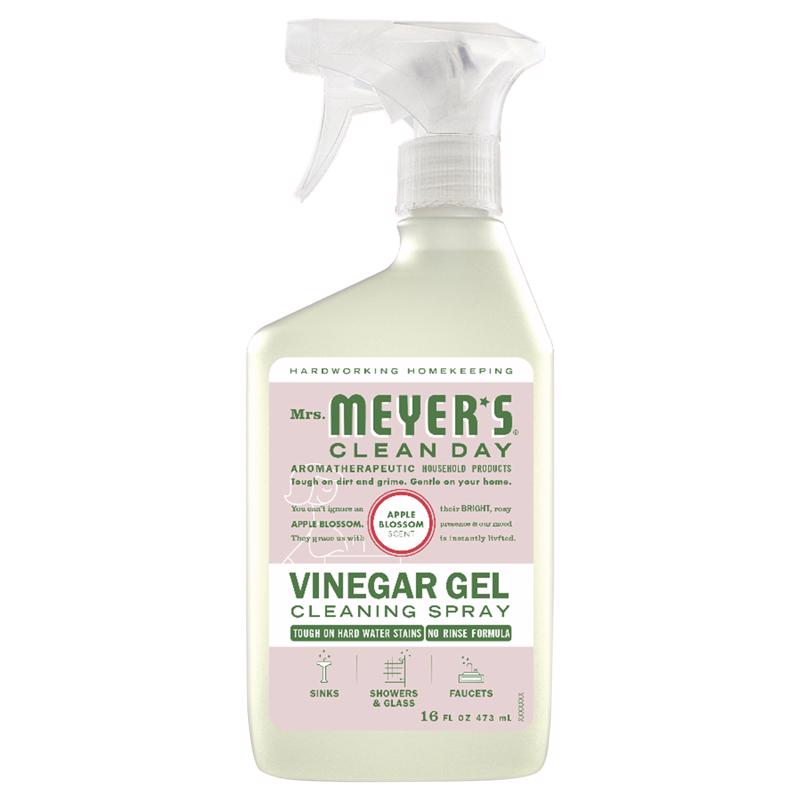 MRS. MEYER'S - Mrs. Meyer's Clean Day Apple Blossom Scent Concentrated Vinegar Gel Cleaner Liquid Spray 16 oz - Case of 6