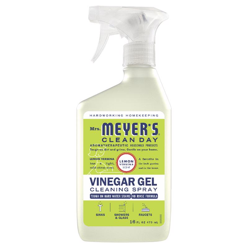 MRS. MEYER'S - Mrs. Meyer's Clean Day Lemon Verbena Scent Concentrated Vinegar Gel Cleaner Liquid Spray 16 oz - Case of 6