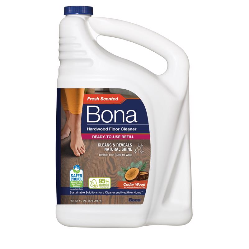 BONA - Bona Cedarwood Scent Hardwood Floor Cleaner Liquid 128 oz - Case of 4