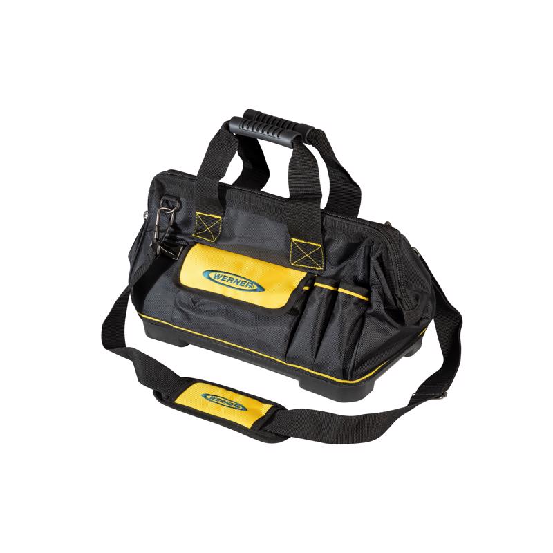 WERNER - Werner Nylon Black/Yellow Tool Bag 1 pk - Case of 4