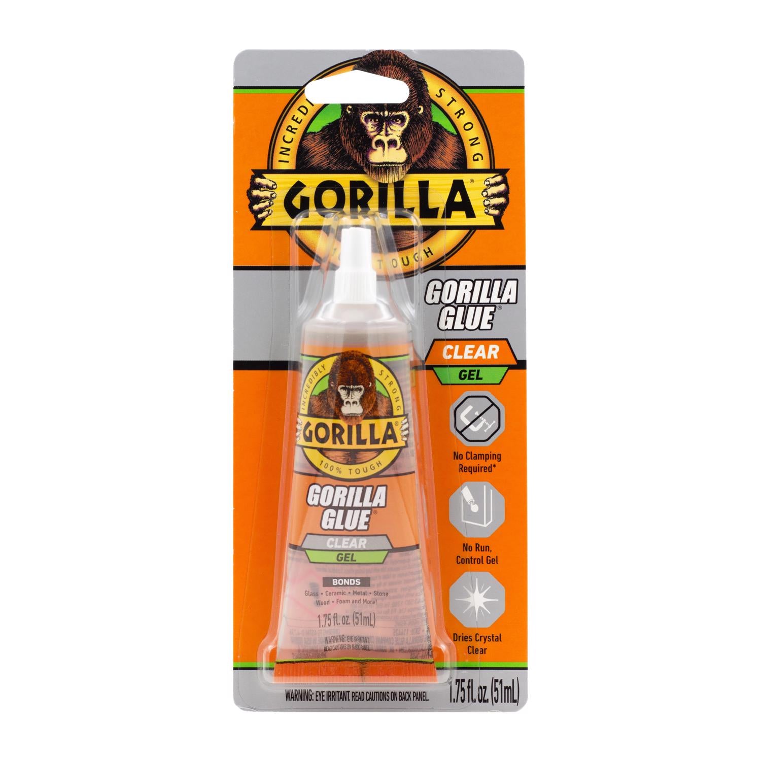 Gorilla High Strength Clear Clear Glue 1.75 oz - Case of 6