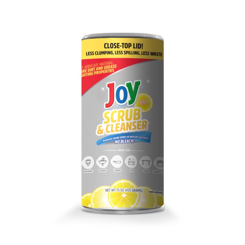 JOY SCRUB & CLEANSER - Joy Lemon Scent Cleanser 15 oz Powder - Case of 12