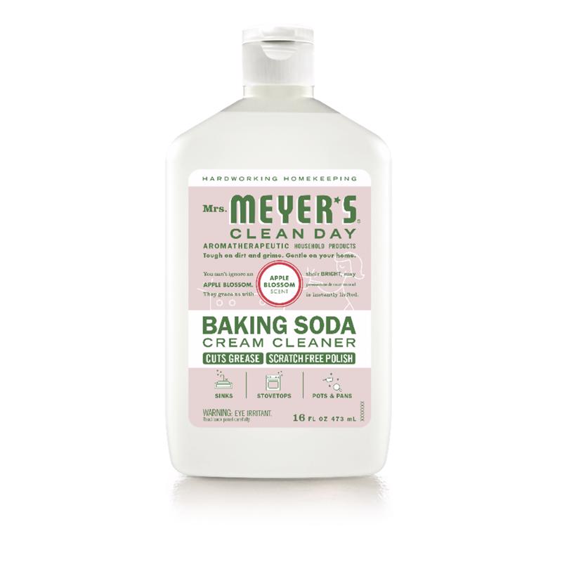 MRS. MEYER'S - Mrs. Meyer's Clean Day Apple Blossom Scent Baking Soda Cleaner Cream 16 oz - Case of 6