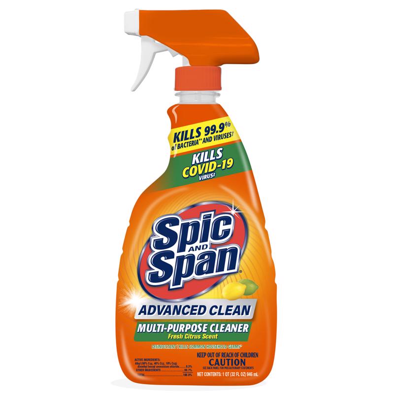 SPIC AND SPAN - Spic and Span Fresh Citrus Scent Multi-Purpose Cleaner Liquid Spray 32 oz - Case of 9