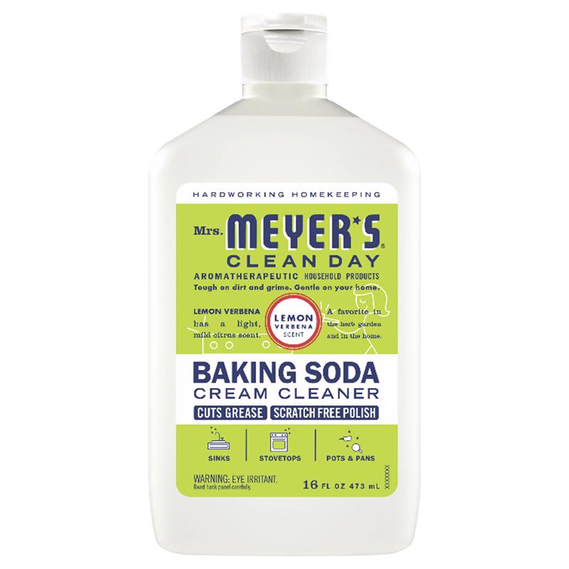 MRS. MEYER'S - Mrs. Meyer's Clean Day Lemon Verbena Scent Baking Soda Cleaner Cream 16 oz - Case of 6