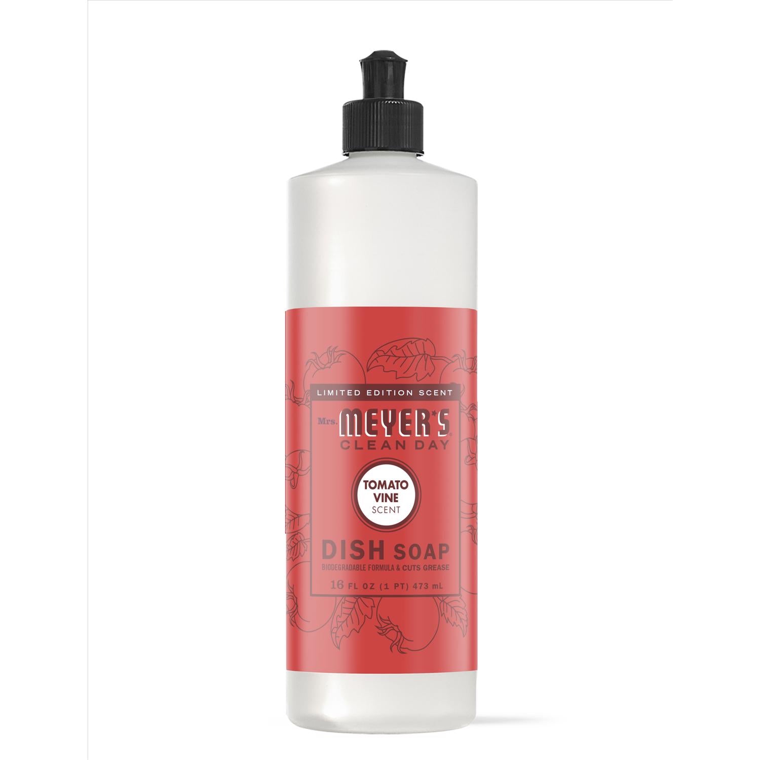 Mrs. Meyer's Clean Day Tomato Vine Scent Liquid Dish Soap 16 oz 1 pk - Case of 6