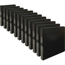Business Source Round-ring View Binder [BINDER;VIEW;ROUND;1";BK-CT]