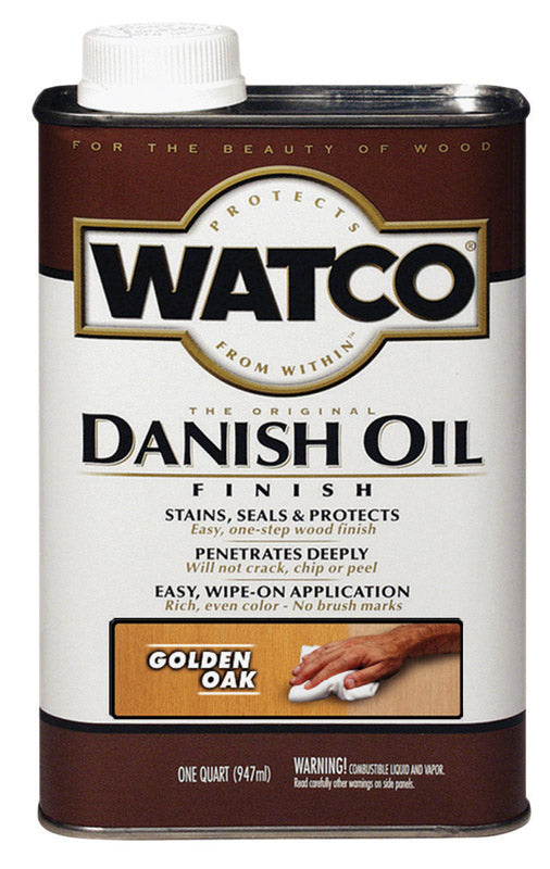 WATCO - Watco Transparent Golden Oak Oil-Based Danish Oil 1 qt - Case of 4