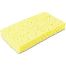 Impact Small Cellulose Sponge - 1" Height x 3.4" Width x 6.3" Length - 6/Pack - Cellulose - Yellow