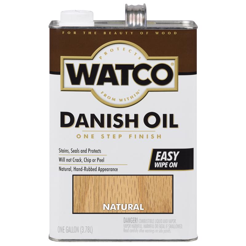 WATCO - Watco Transparent Natural Oil-Based Danish Oil 1 gal - Case of 2 [65732]