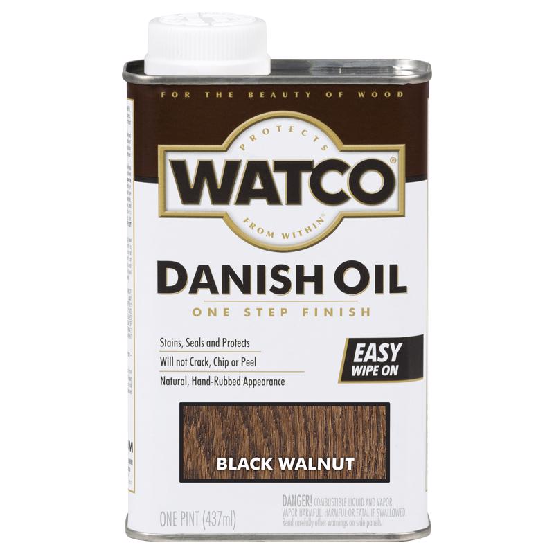 WATCO - Watco Transparent Black Walnut Oil-Based Danish Oil 1 pt - Case of 6