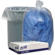 Genuine Joe Clear Low Density Can Liners [LINER;43X47;1.1MIL/LD;100CT-CT]