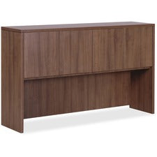 Lorell Essentials Series Stack-on Hutch with Doors [HUTCH;4DR;72X15;WT-EA]