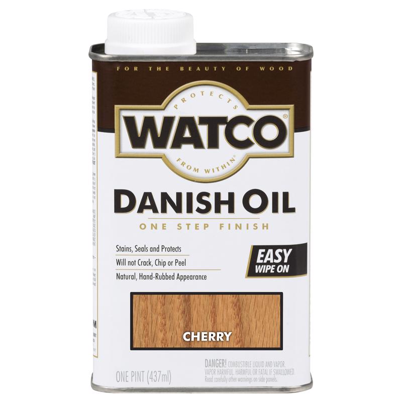 WATCO - Watco Transparent Cherry Oil-Based Danish Oil 1 pt - Case of 6