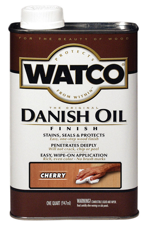 WATCO - Watco Transparent Cherry Oil-Based Danish Oil 1 qt - Case of 4