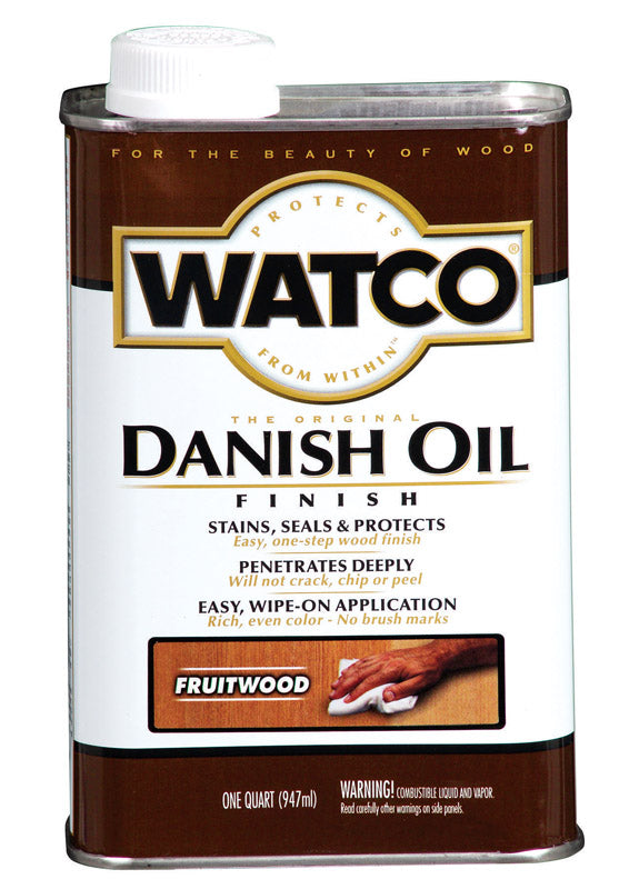 WATCO - Watco Transparent Fruitwood Oil-Based Danish Oil 1 qt - Case of 4