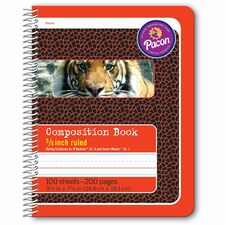 Pacon Composition Book [JOURNAL;PIC;SPIRL;RED TIGER-EA]