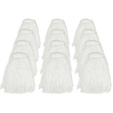 Genuine Joe Cut End Mophead - Rayon - 12 / Carton [MOP;24OZ;RAYON;CUTEND-CT]