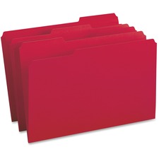 Business Source 1/3 Tab Cut Legal Recycled Top Tab File Folder [FOLDER;FILE;1/3 CUT;LGL;RD-BX]