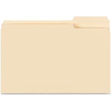 Business Source 1/3 Tab Cut Legal Recycled Top Tab File Folder [FOLDER;FILE;1/3;LGL;POS 3-BX]