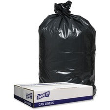 Genuine Joe Low Density Black Can Liners [LINER;33X39;1.2MIL;LD;100CT-CT]