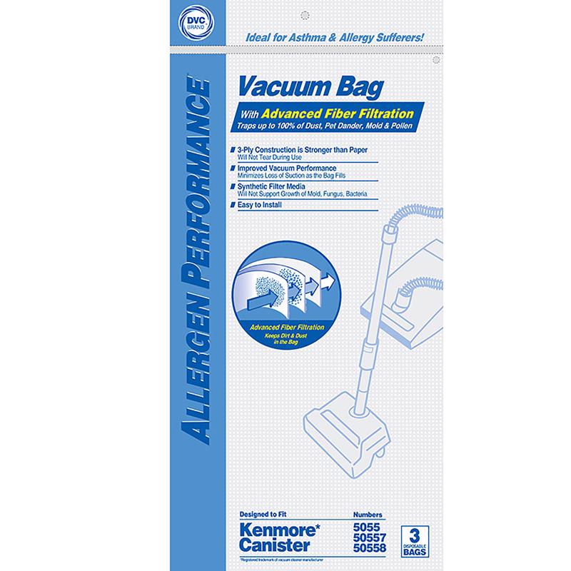 DVC - DVC Vacuum Bag For Kenmore Canister 3 pk