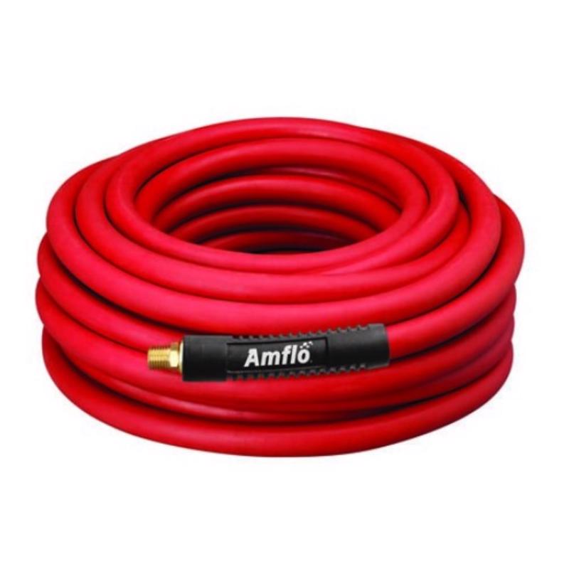 AMFLO - Amflo 50 ft. L Rubber Air Hose 300 psi Red