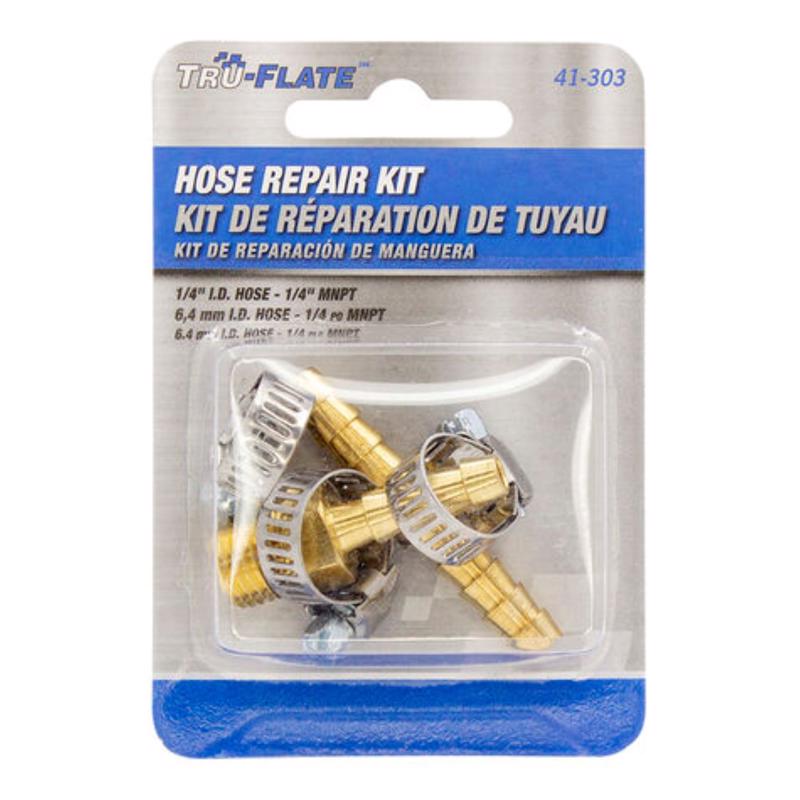 TRU-FLATE - Tru-Flate Air Hose Repair Kit For Male Hose Fitting 1/4 in. 5 pc