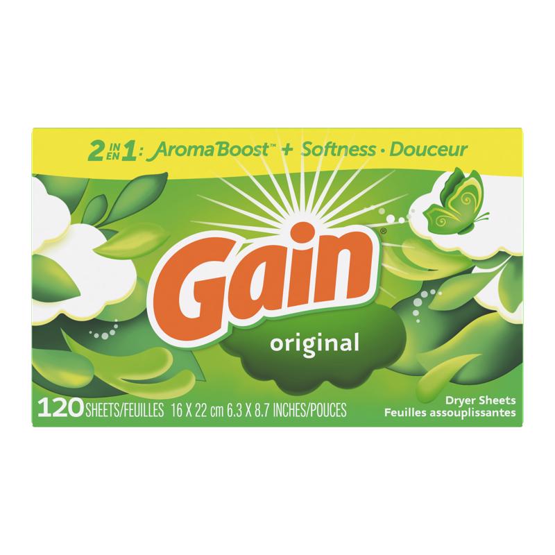 GAIN - Gain Original Scent Dryer Sheets Sheets 1 pk - Case of 6