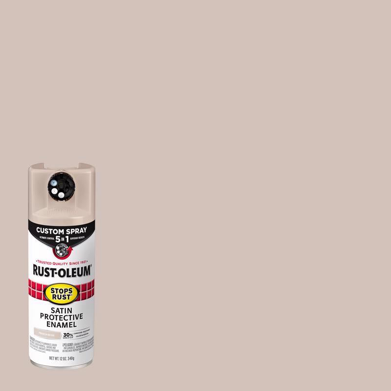 RUST-OLEUM - Rust-Oleum Stops Rust 5-in-1 Indoor/Outdoor Satin Beige Oil-Based Oil Modified Alkyd Protective Enam - Case of 6