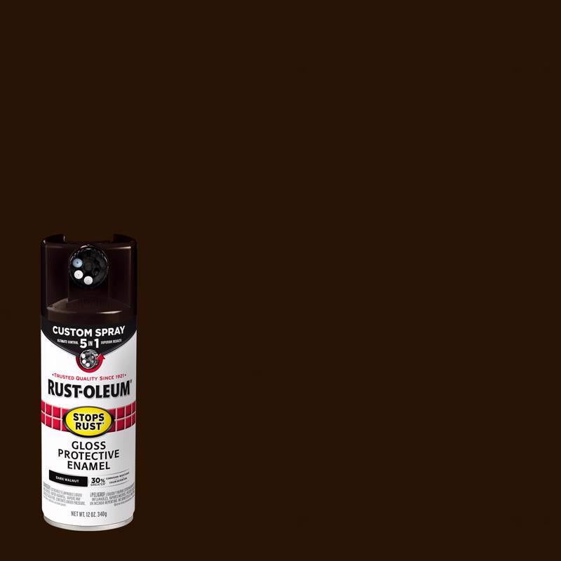 RUST-OLEUM - Rust-Oleum Stops Rust 5-in-1 Indoor/Outdoor Gloss Dark Walnut Oil-Based Oil Modified Alkyd Protectiv - Case of 6